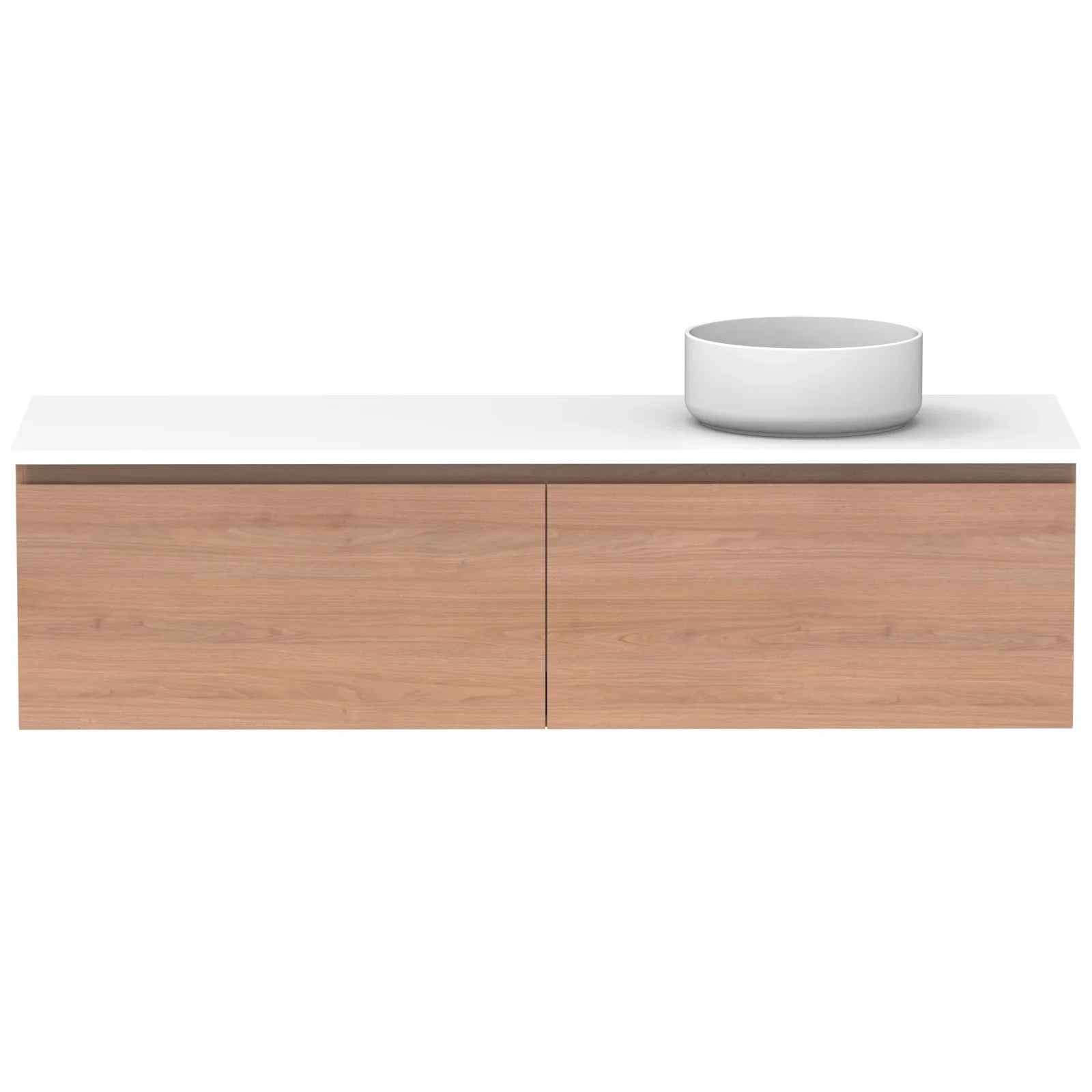 ADP Glacier Benchtop Slim Wall Hung Vanity All Drawer - Ideal Bathroom CentreGLLFAS1050WHCCP1050mmCentre BasinLite Fresh White Interior