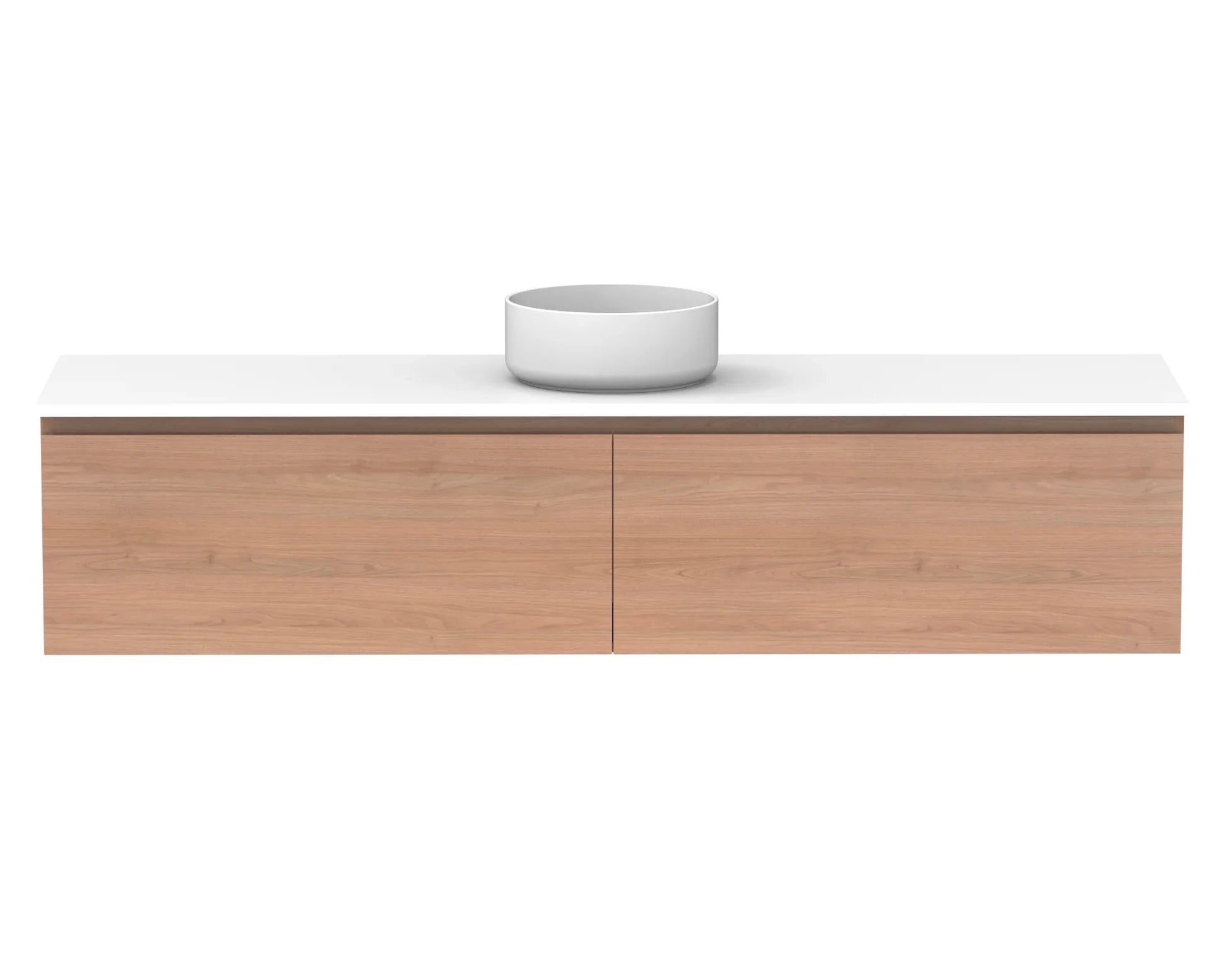 ADP Glacier Benchtop Slim Wall Hung Vanity All Drawer - Ideal Bathroom CentreGLLFAS1050WHCCP1050mmCentre BasinLite Fresh White Interior