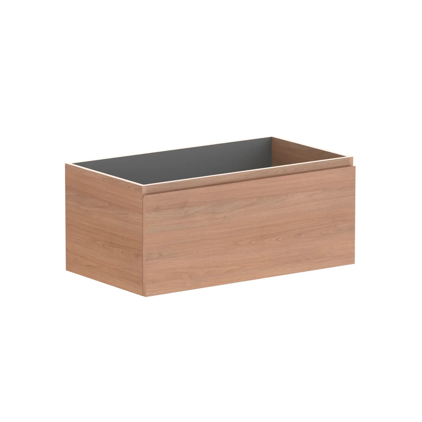 ADP Glacier All Drawer Slim Wall Hung Vanity - 900mm / No Top / Right Hand Bowl