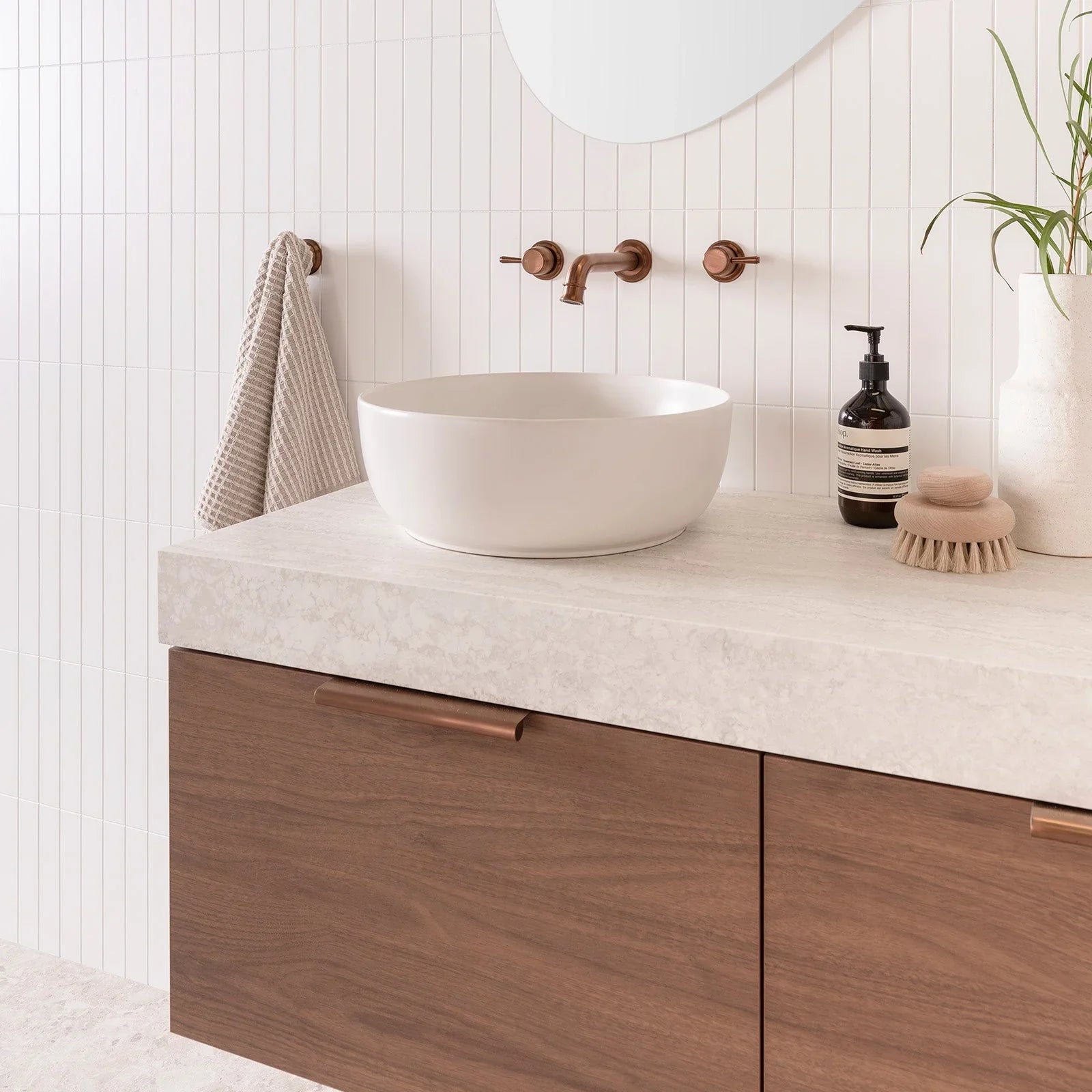 ADP Glacier Benchtop Slim Wall Hung Vanity All Drawer - Ideal Bathroom CentreGLLFAS0600WHCCP600mmCentre BasinLite Fresh White Interior