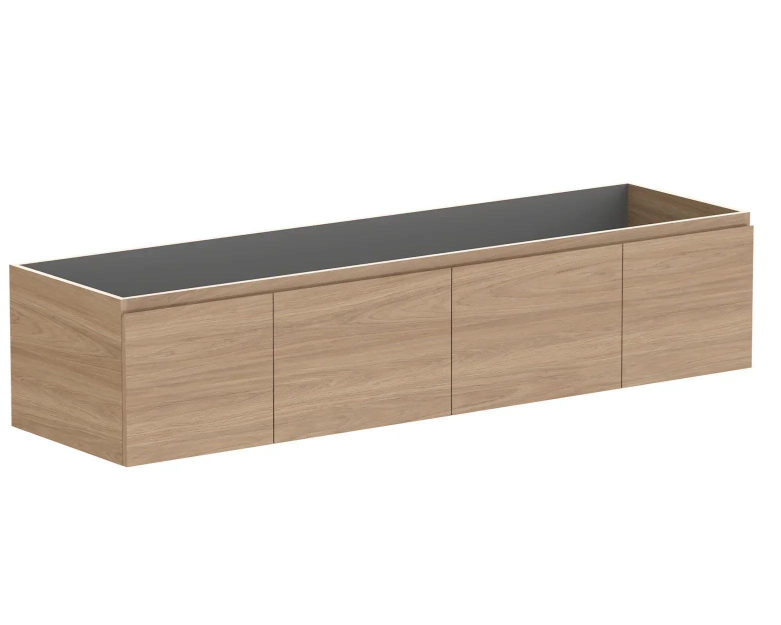ADP Glacier Door and Drawer Slim Wall Hung Vanity - 1800mm / No Top / Centre Bowl