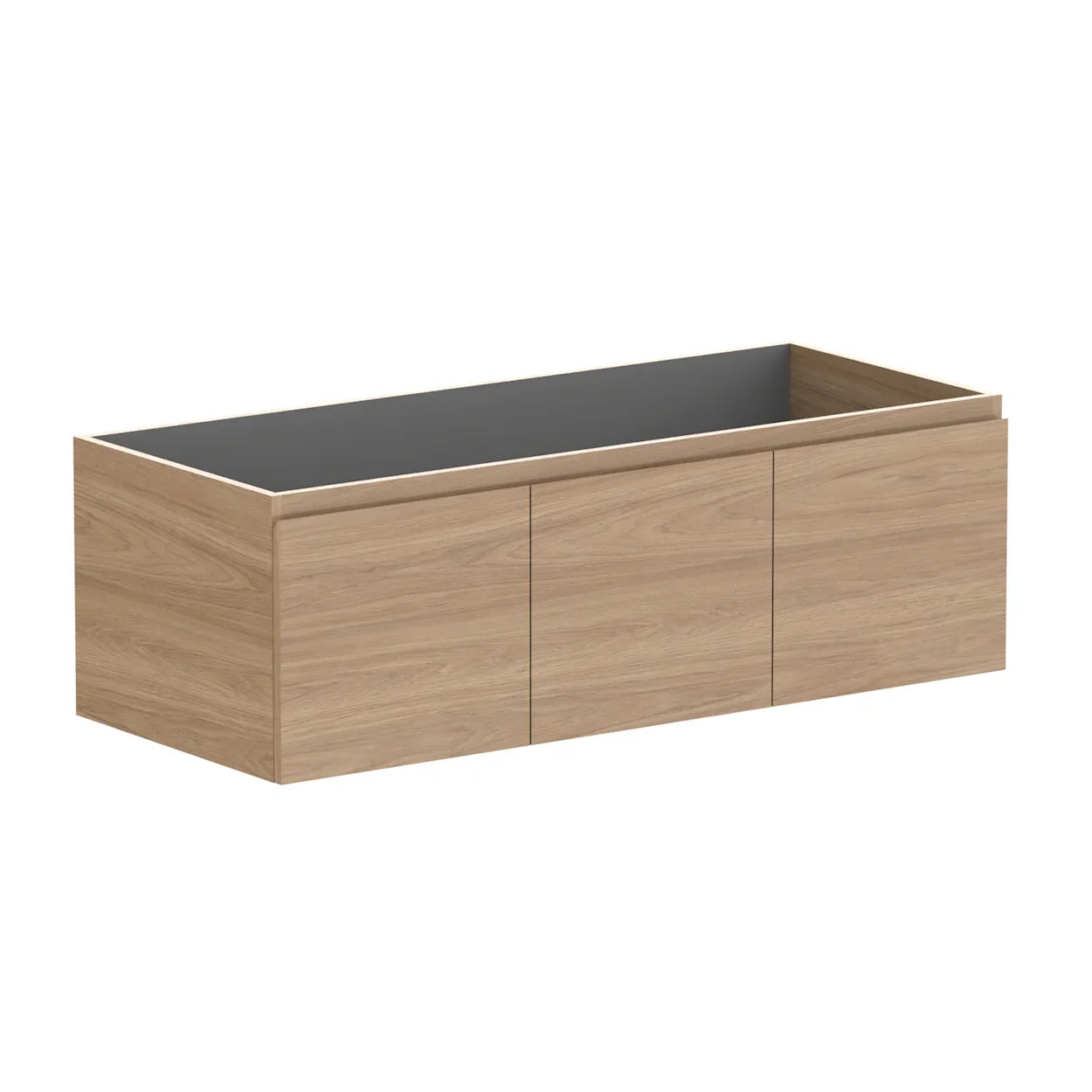 ADP Glacier Benchtop Slim Wall Hung Vanity Door & Drawer - Ideal Bathroom CentreGLLFCS1200WHSNT1200mmCabinet OnlyLite Fresh White Interior