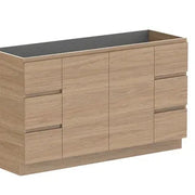 ADP Glacier Door and Drawer Trio Freestanding Vanity - 1500mm / No Top / Centre Bowl
