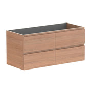 ADP Glacier All Drawer Twin Wall Hung Vanity - 1200mm / No Top / Right Hand Bowl