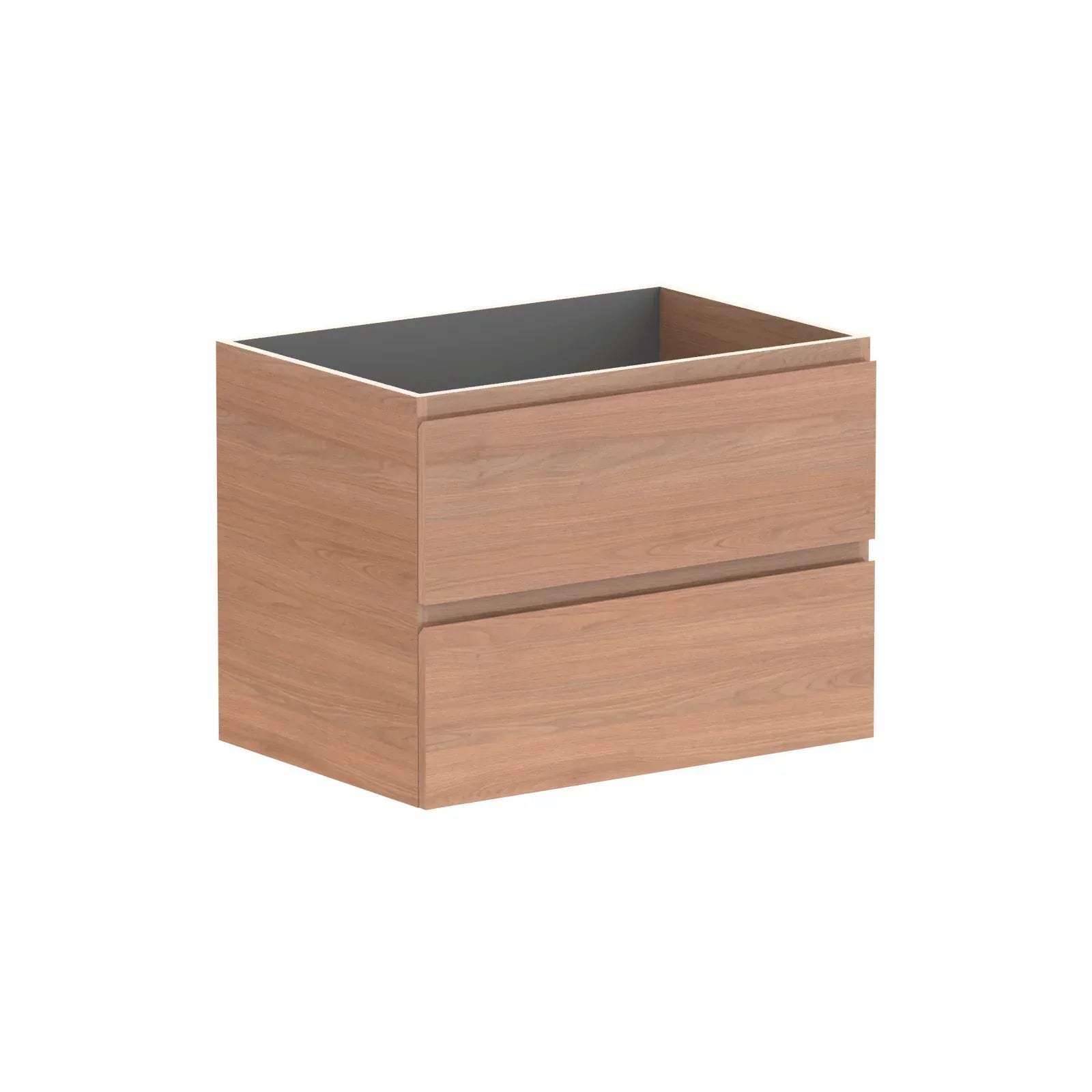 ADP Glacier All Drawer Twin Wall Hung Vanity - 750mm / No Top / Left Hand Bowl