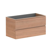 ADP Glacier All Drawer Twin Wall Hung Vanity - 1050mm / No Top / Left Hand Bowl