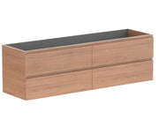 ADP Glacier All Drawer Twin Wall Hung Vanity - 1800mm / No Top / Centre Bowl