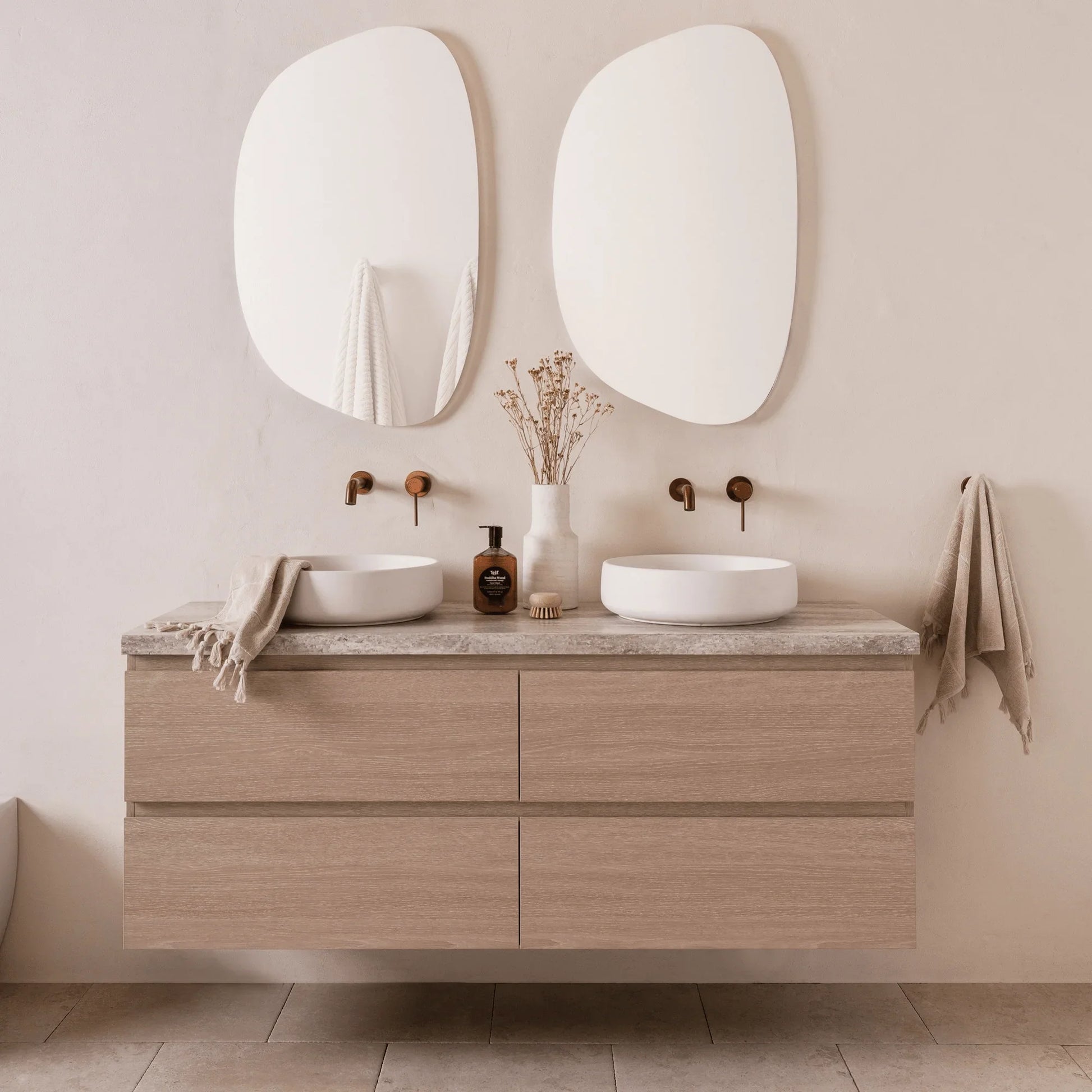 ADP Glacier Benchtop Twin Wall Hung Vanity All Drawer - Ideal Bathroom CentreGLLFAW0600WHCCP600mmCentre BasinLite Fresh White Interior