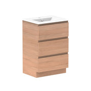 ADP Glacier Ceramic Freestanding Vanity All Drawers - Ideal Bathroom CentreGLLFAW0600WKCCE600mmCentre BasinLite Fresh White Interior