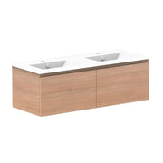 ADP Glacier All Drawer Slim Wall Hung Vanity - 1200mm / Ceramic Moulded Top / Double Bowl