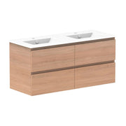 ADP Glacier All Drawer Twin Wall Hung Vanity - 1200mm / Ceramic Moulded Top / Double Bowl