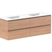 ADP Glacier All Drawer Twin Wall Hung Vanity - 1500mm / Ceramic Moulded Top / Double Bowl