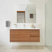 ADP Glacier Ceramic Twin Wall Hung Vanity Door & Drawers - Ideal Bathroom CentreGLLFCW0750WHCCE750mmCentre BasinLite Fresh White Interior