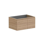 ADP Glacier Door and Drawer Slim Wall Hung Vanity - 750mm / No Top / Left Hand Bowl