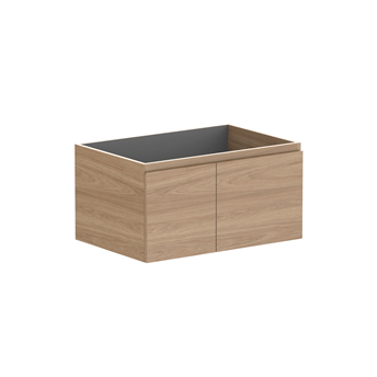 ADP Glacier Slim Custom 600 - 750mm Wall Hung Vanity Door & Drawer - Ideal Bathroom CentreGLLFCS0750WHSNTNo TopCabinet OnlyLite Fresh White Interior