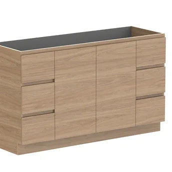 ADP Glacier Trio Custom 600-2400mm Freestanding Vanity Door & Drawer - 1201-1500mm / Cabinet Only