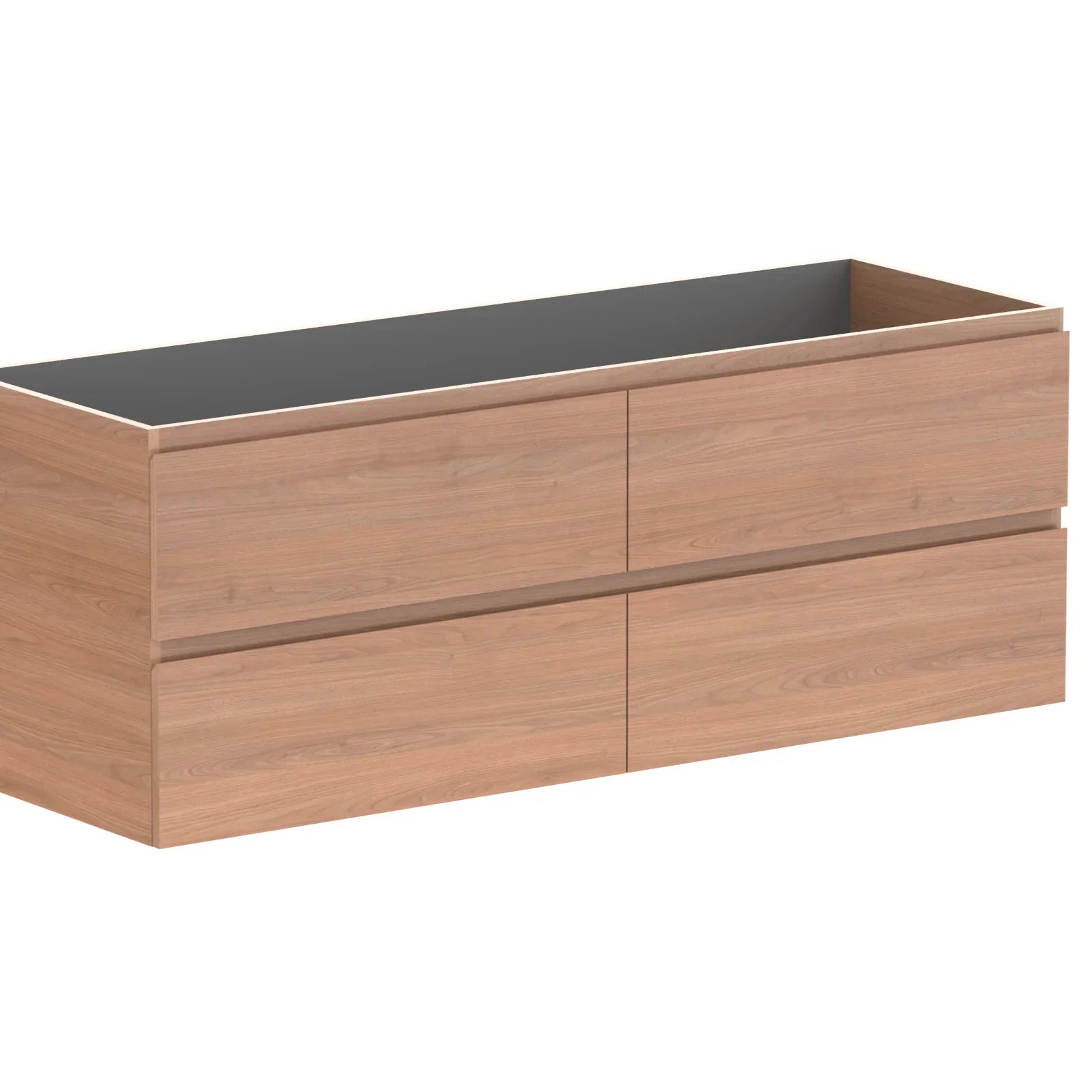 ADP Glacier Twin Custom 600 - 2400mm Wall Hung Vanity All Drawer - Ideal Bathroom CentreGLLFAW1500WHSNT1201 - 1500mmCabinet OnlyLite Fresh White Interior