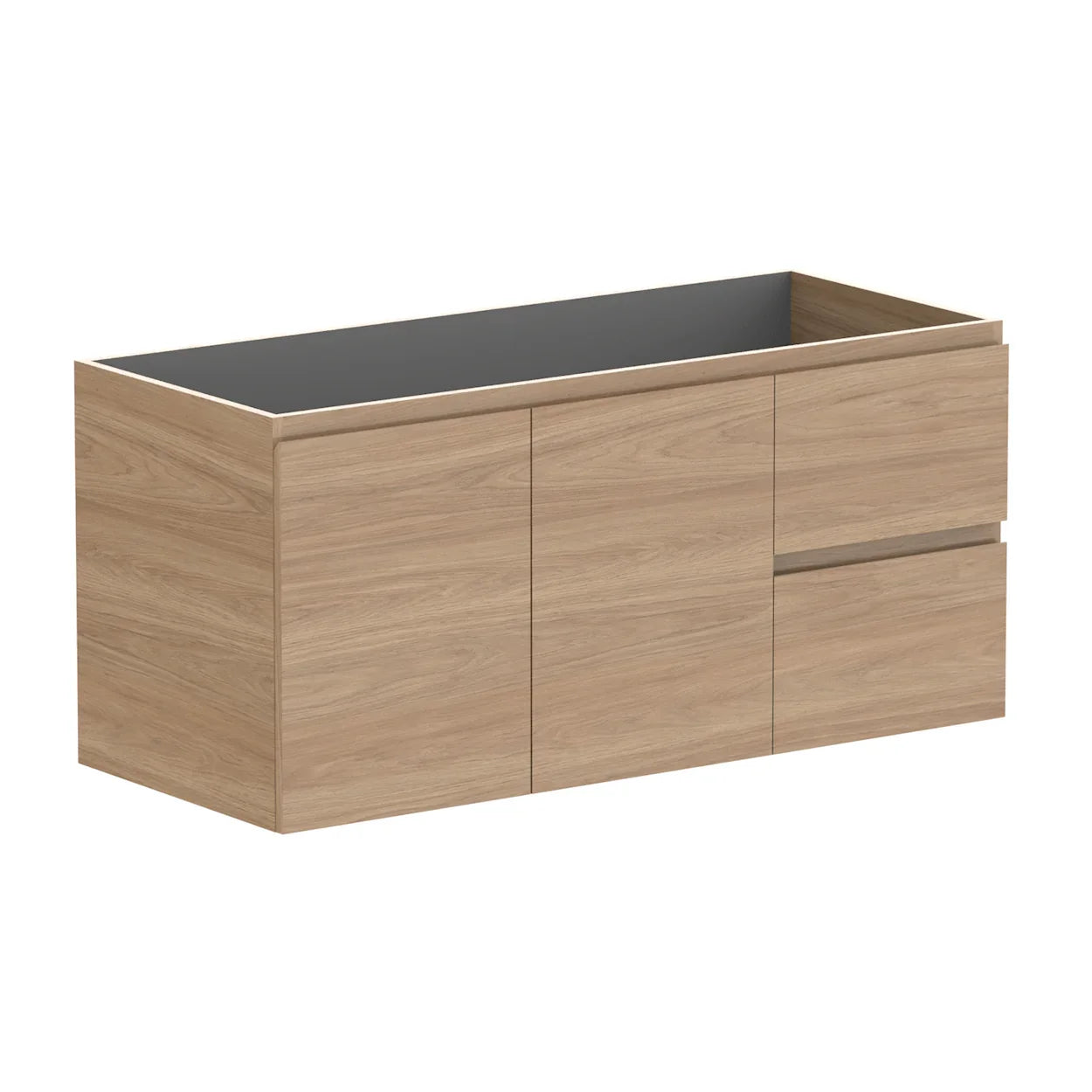 ADP Glacier Twin Custom 600 - 2400mm Wall Hung Vanity Door & Drawer - Ideal Bathroom CentreGLLFCW1200WHSNT1051 - 1200mmCabinet OnlyLite Fresh White Interior