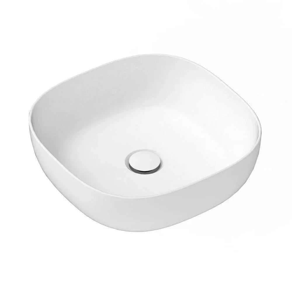 ADP Glam Square Ceramic Above Counter Basin - Gloss White - Ideal Bathroom CentreTOPCGLS400GW