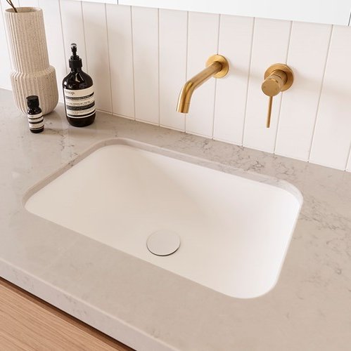 ADP Glory Solid Surface Inset/ Under Counter Basin - Gloss White - Ideal Bathroom CentreTOPTGLO5536 - G