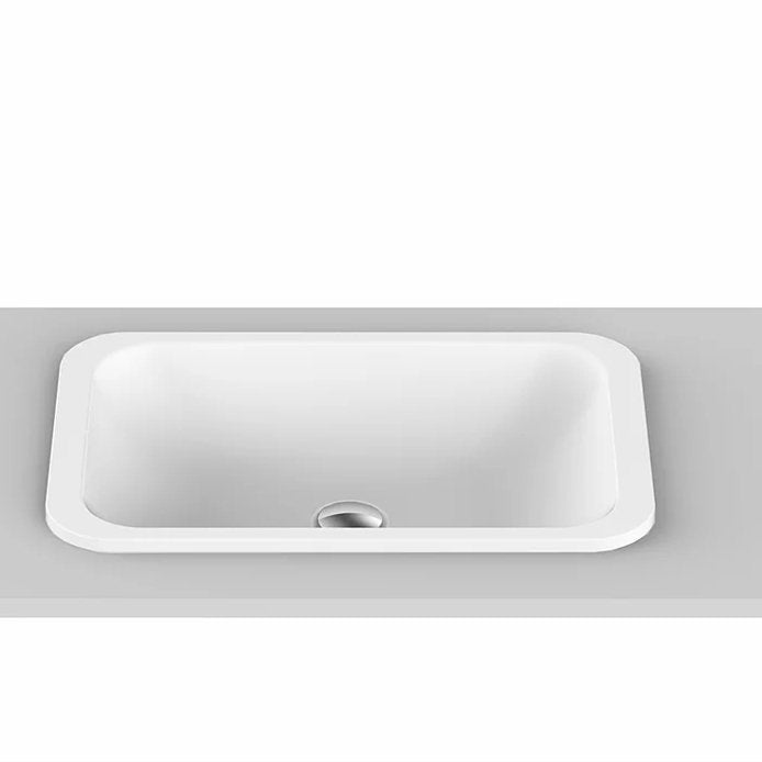 ADP Glory Solid Surface Inset/ Under Counter Basin - Matte White - Ideal Bathroom CentreTOPTGLO5536 - TS