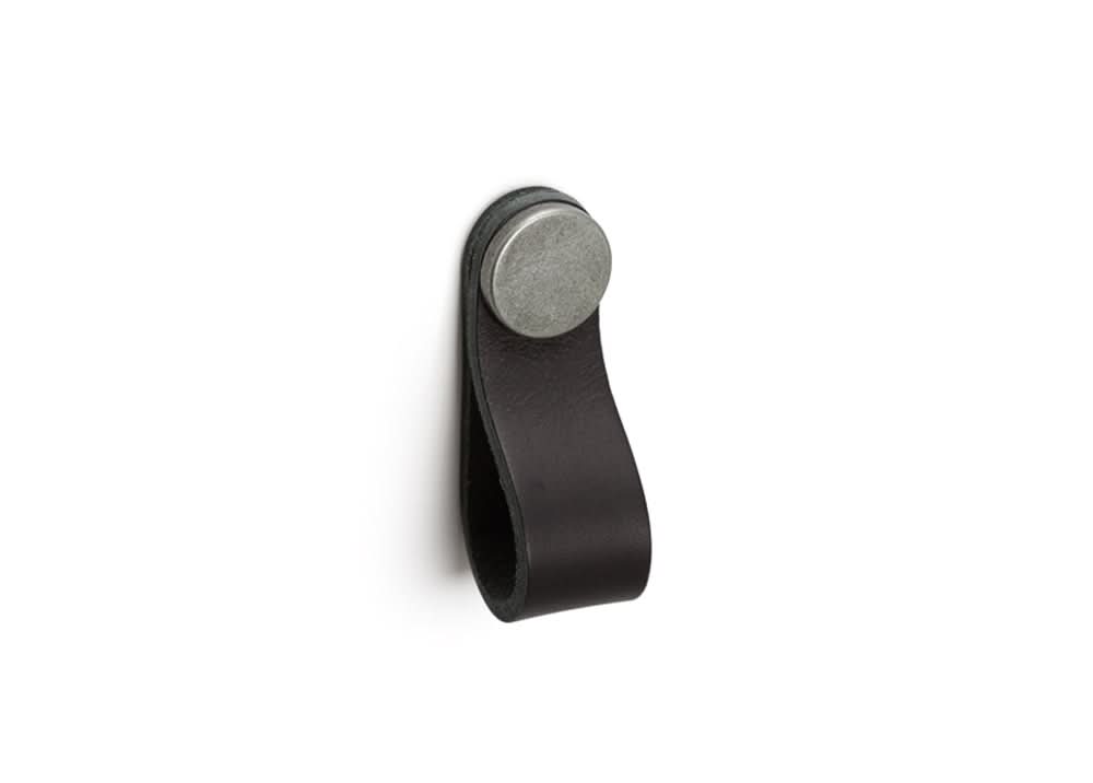 ADP Loop Leather Pull, Black