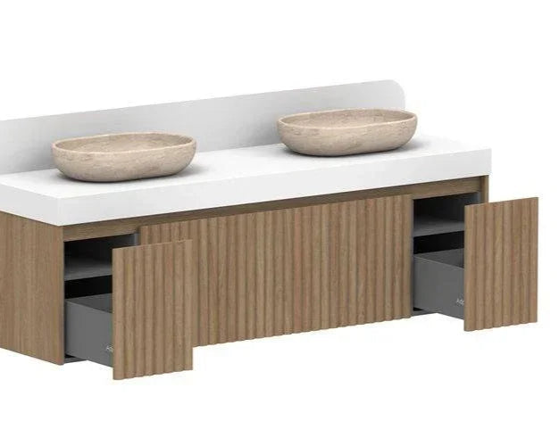 ADP Harper Wall Hung Vanity - Ideal Bathroom CentreHARFAS0685WHCCP - 371735mmDouble Bowl Basins