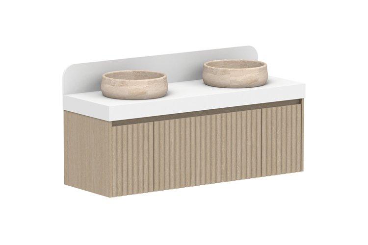 ADP Harper Wall Hung Vanity - Ideal Bathroom CentreHARFAS0685WHCCP - 291435mmDouble Bowl Basins