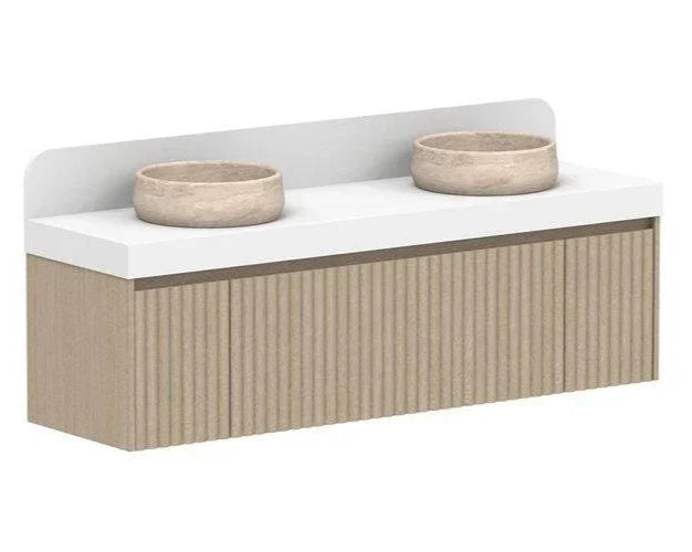 ADP Harper Wall Hung Vanity - Ideal Bathroom CentreHARFAS0685WHCCP - 371735mmDouble Bowl Basins