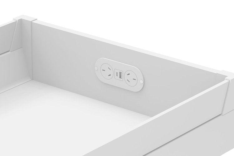 ADP In - Drawer Power Point White - Ideal Bathroom CentrePWRDRW240VWH