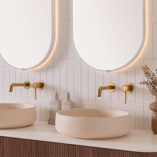 ADP Jean Concrete Above Counter Basin - Butter - Ideal Bathroom CentreTOPOJEA400BU