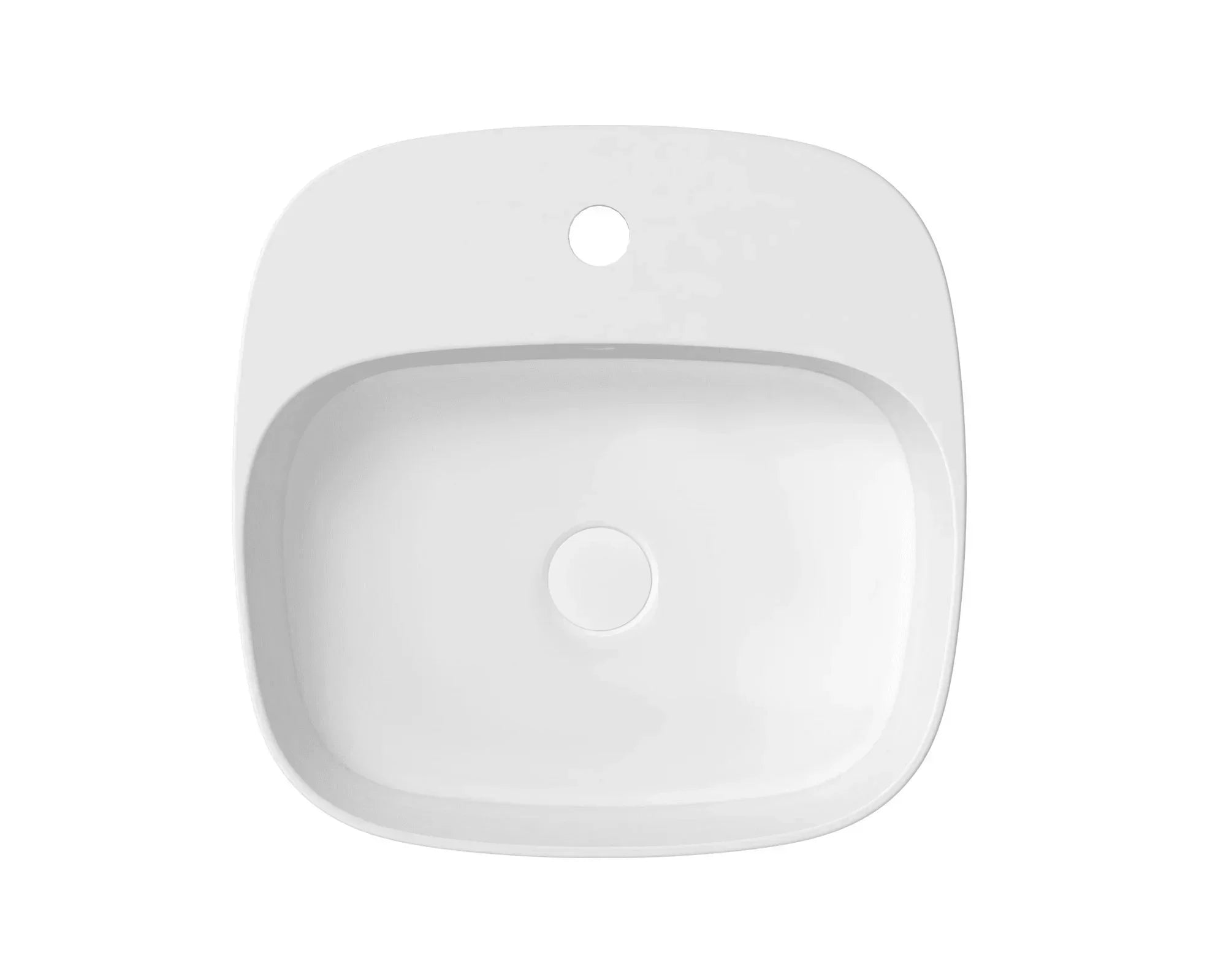 ADP Jill Ceramic Above Counter Basin-Matte White