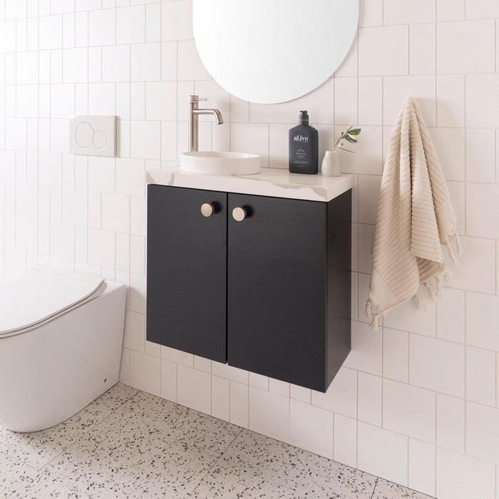 ADP Joy Solid Surface Semi Inset Basin - Matte White - Ideal Bathroom CentreTOPSJOY2819WM