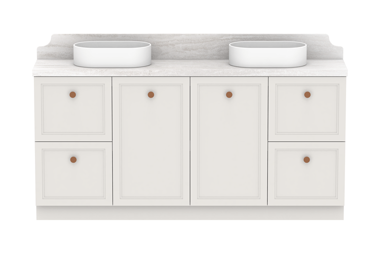 ADP Mabel Ensuite Freestanding Vanity - Ideal Bathroom CentreMABECS1800WKDCP1800mmDouble Bowl Basin