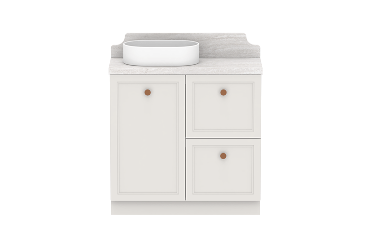 ADP Mabel Ensuite Freestanding Vanity - Ideal Bathroom CentreMABECS0900WKLCP900mmLeft Hand Basin