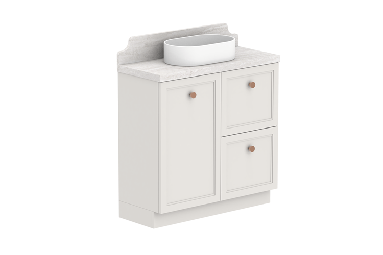 ADP Mabel Ensuite Freestanding Vanity - Ideal Bathroom CentreMABECS0750WKLCP750mmLeft Hand Basin