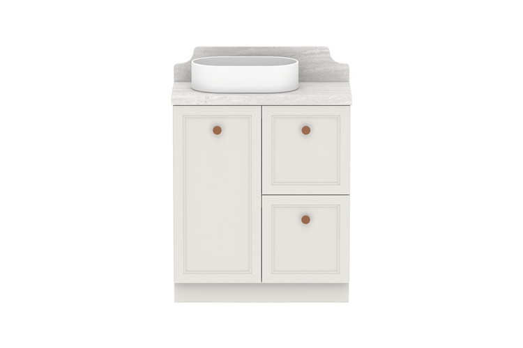 ADP Mabel Ensuite Freestanding Vanity - Ideal Bathroom CentreMABECS0750WKLCP750mmLeft Hand Basin