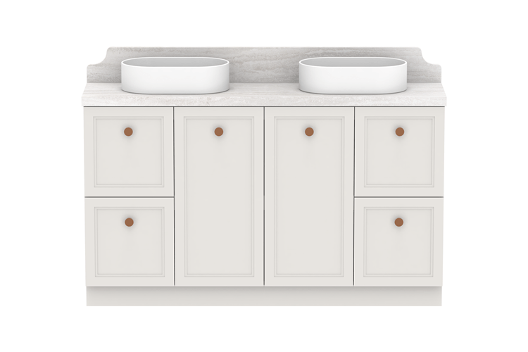 ADP Mabel Ensuite Freestanding Vanity - Ideal Bathroom CentreMABECS1500WKDCP1500mmDouble Bowl Basin