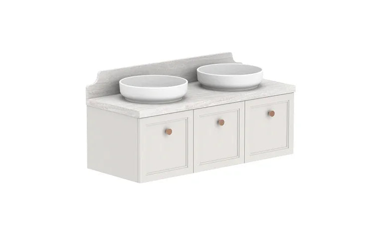 ADP Mabel Ensuite Wall Hung Vanity - Ideal Bathroom CentreMABECS1200WHDCP1200mmDouble Bowl Basin