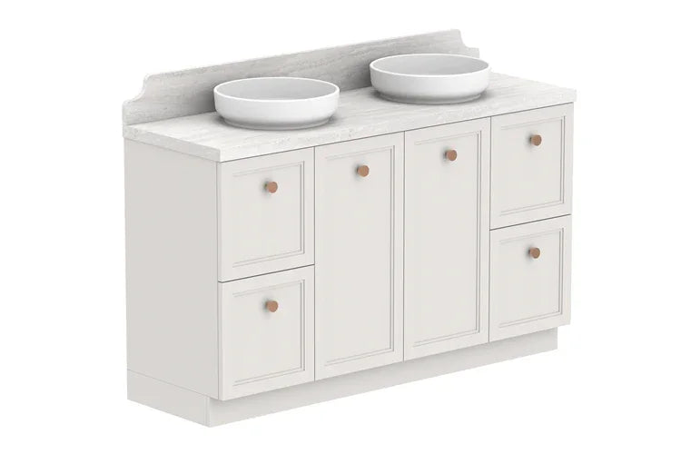 ADP Mabel Freestanding Vanity - Ideal Bathroom CentreMABFCS1500WKDCP1500mmDouble Bowl Basin