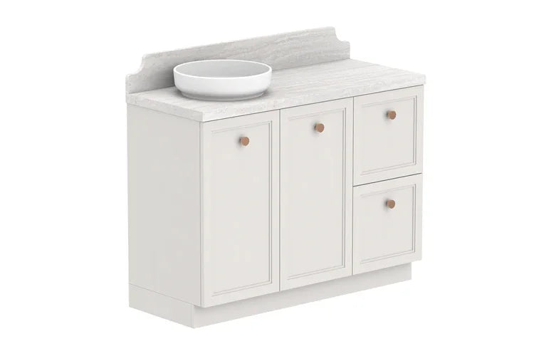 ADP Mabel Freestanding Vanity - Ideal Bathroom CentreMABFCS1200WKLCP1200mmLeft Hand Basin