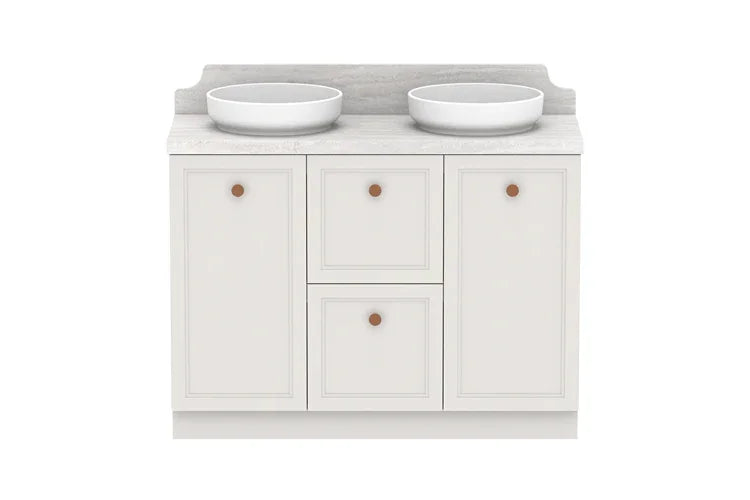 ADP Mabel Freestanding Vanity - Ideal Bathroom CentreMABFCS1200WKDCP1200mmDouble Bowl Basin