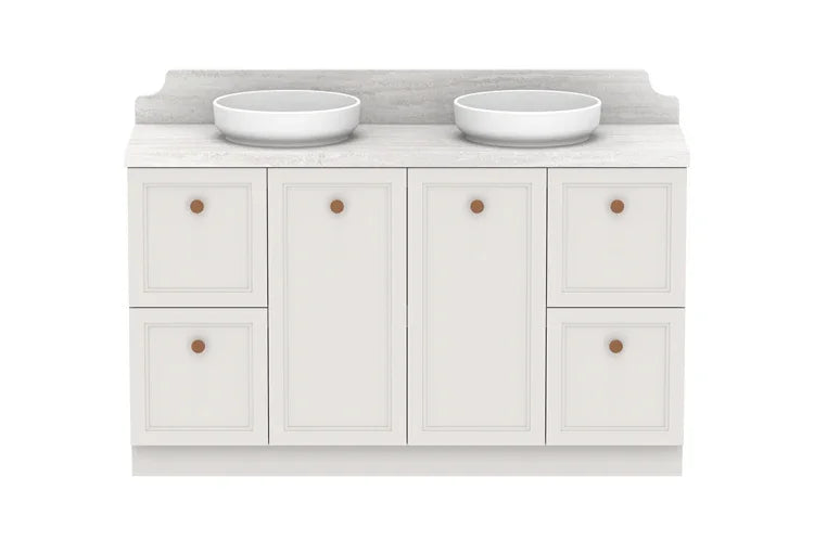 ADP Mabel Freestanding Vanity - Ideal Bathroom CentreMABFCS1500WKDCP1500mmDouble Bowl Basin
