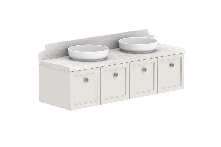 ADP Mabel Wall Hung Vanity - Ideal Bathroom CentreMABFCS1500WHDCP1500mmDouble Bowl Basin