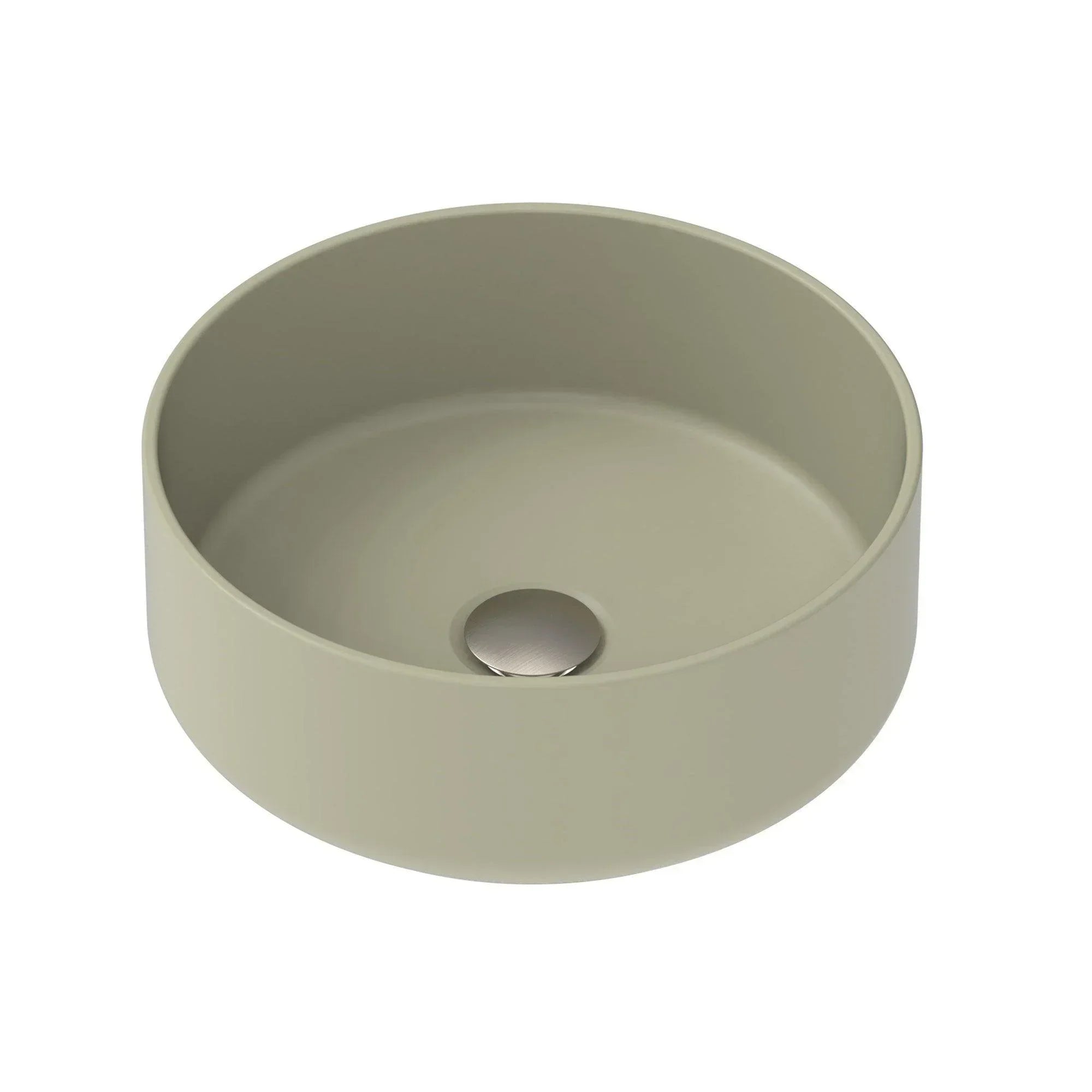 ADP Margot Ceramic Above Counter Basin - Matte Olive - Ideal Bathroom CentreTOPCMAR360MO