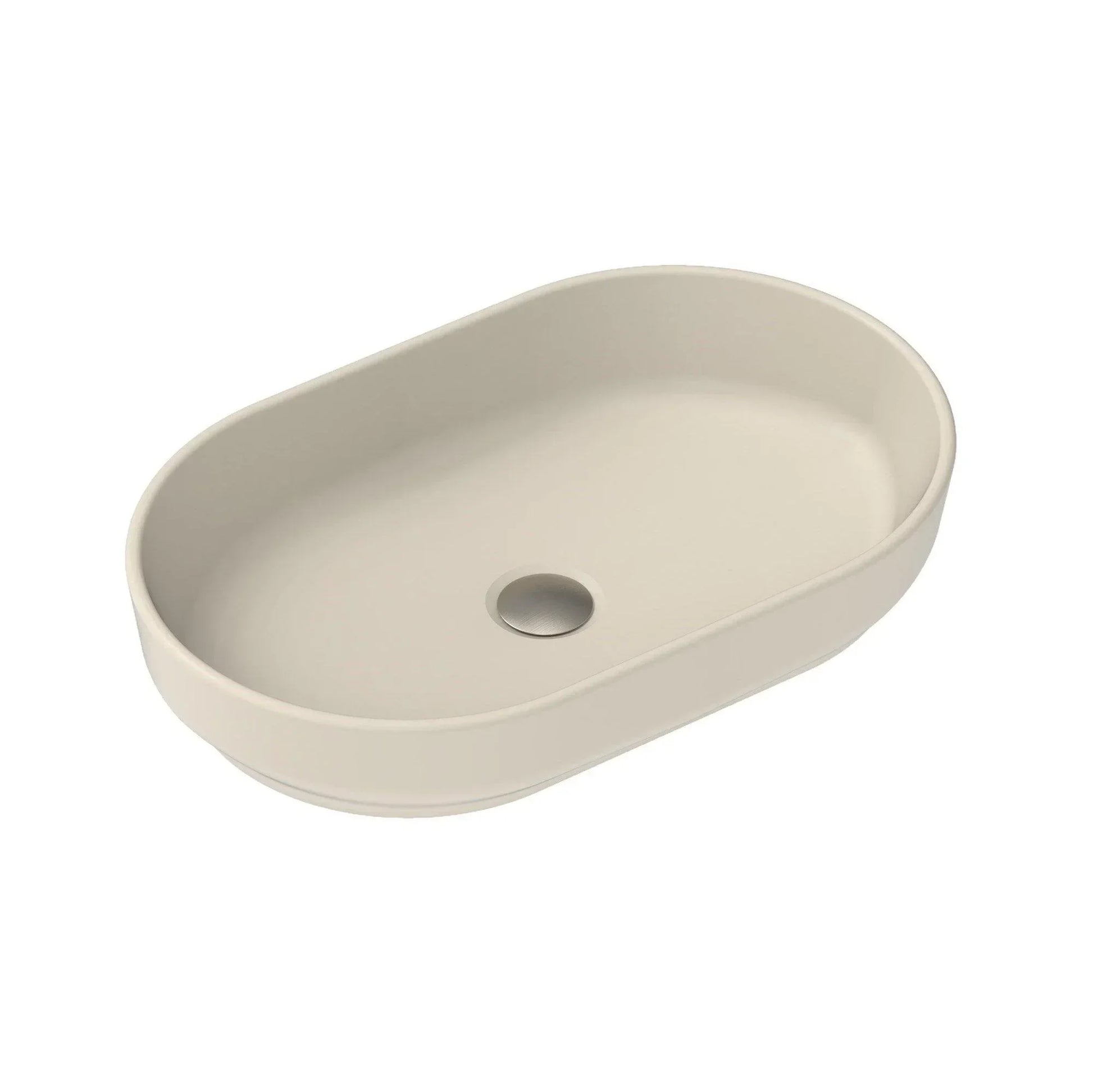 ADP Marilyn Ceramic Above Counter Basin - Matte Ivory - Ideal Bathroom CentreTOPCMAL550MI