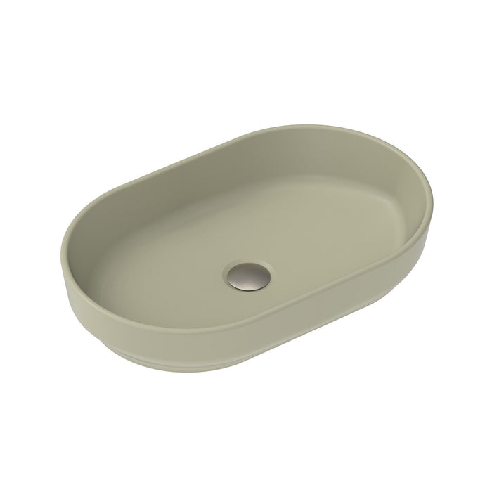 ADP Marilyn Ceramic Above Counter Basin - Matte Olive - Ideal Bathroom CentreTOPCMAL550MO