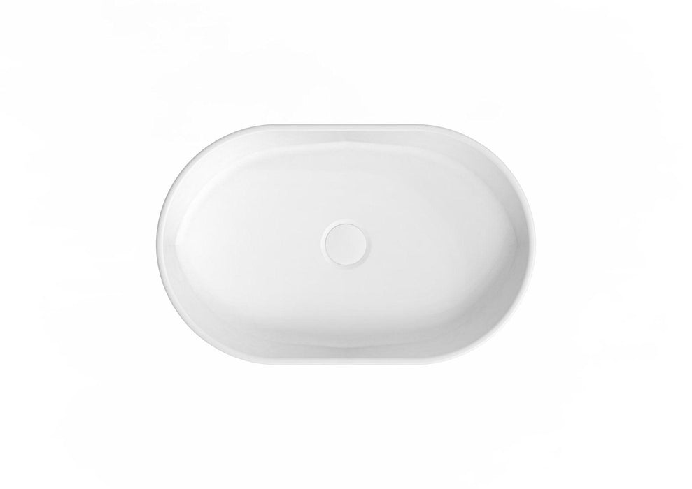 ADP Marilyn Ceramic Above Counter Basin - Matte White - Ideal Bathroom CentreTOPCMAL550MW