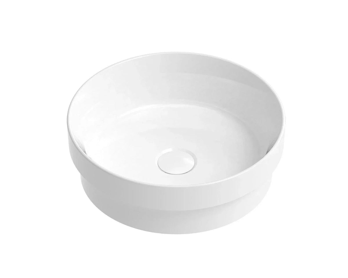 Adp Semi Inset ADP Monica Semi Inset Basin, Matte White – Ideal Bathroom Centre