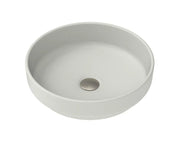 ADP Monroe Ceramic Above Counter Basin - Matte Concrete - Ideal Bathroom CentreTOPCMNR400MC